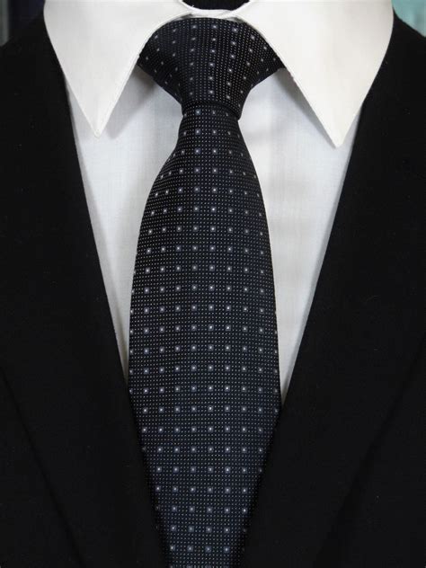 designer ties for men black